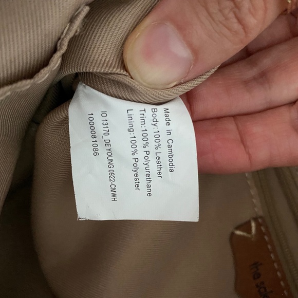 THE SAK De Young Pebbled Slate Gray Leather Hobo Tote Supple Shoulder Bag - Picture 10 of 10